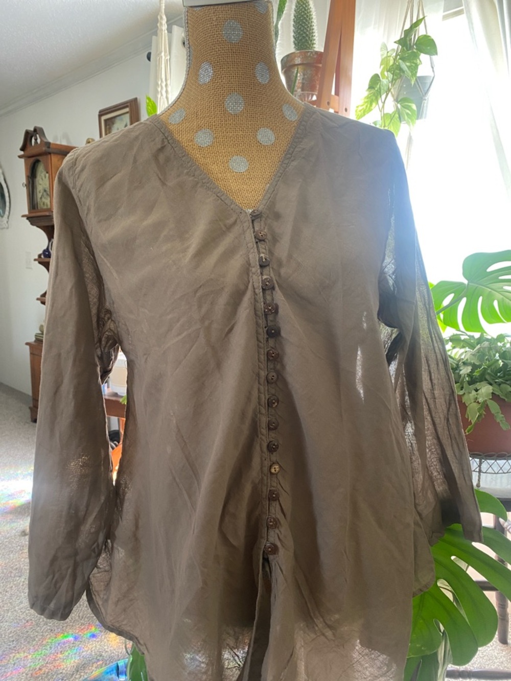 Cotton Flower Handmade Flowy Top